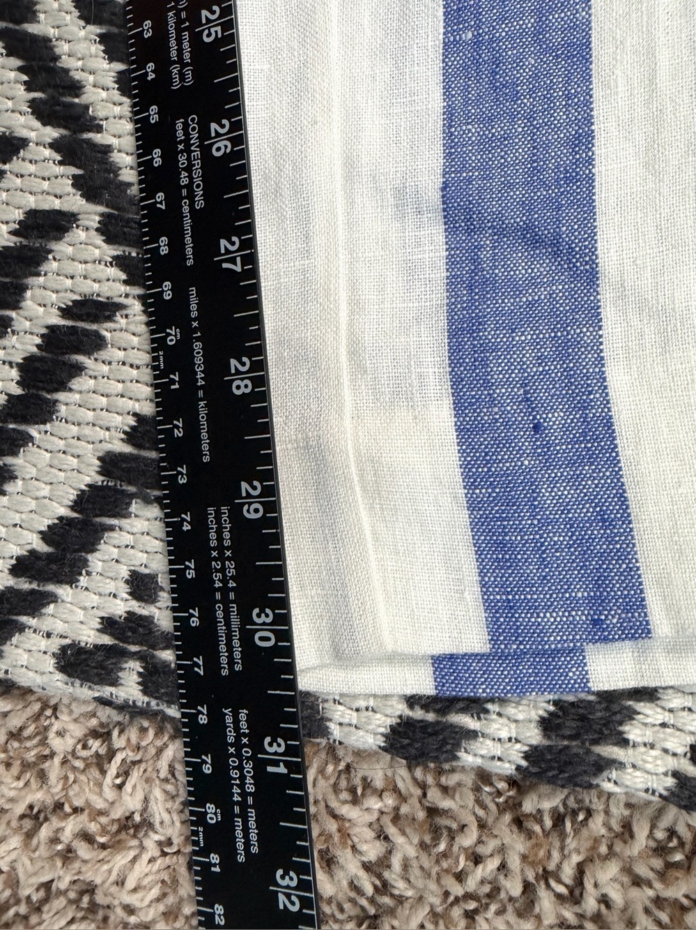 Boden Wide Leg Linen Trousers Blue White Striped Pants Women Sz 6R Nautical EUC - Picture 9 of 10
